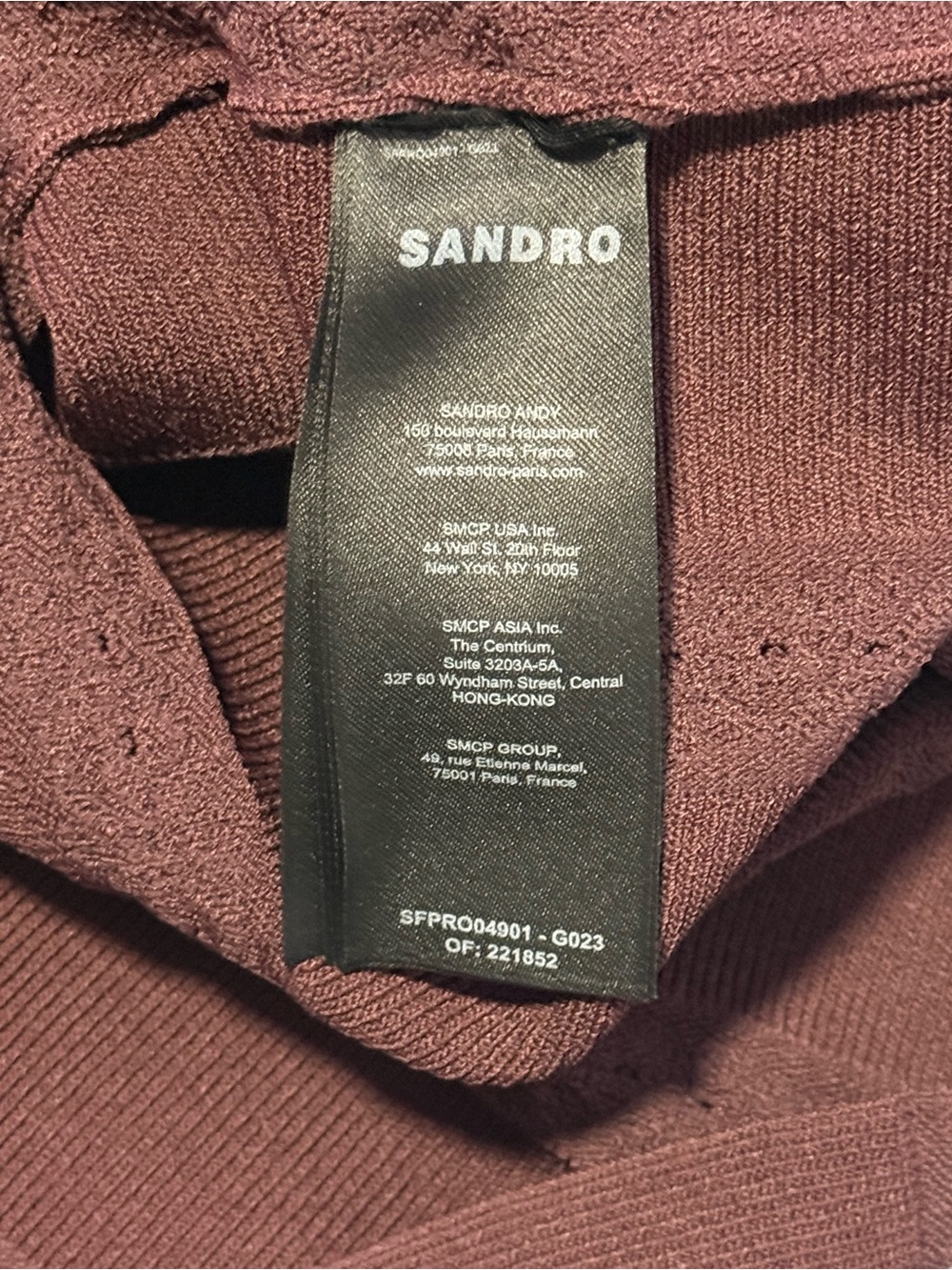 Sandro print knit mini dress - Picture 8 of 10
